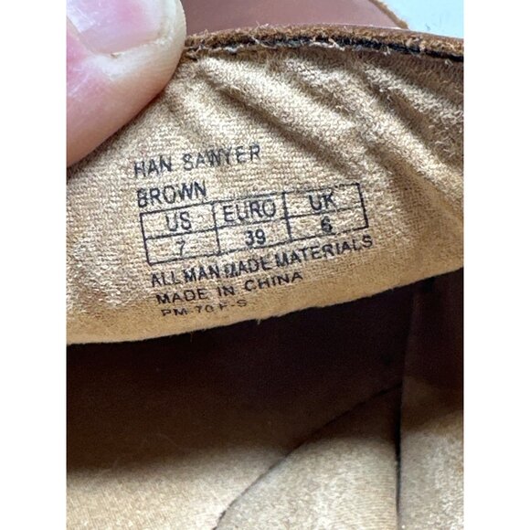 BORN Men's Han Sawyer Leather Shoes With Elastic Gore & Cushioned Insole Size 7 - Picture 9 of 10